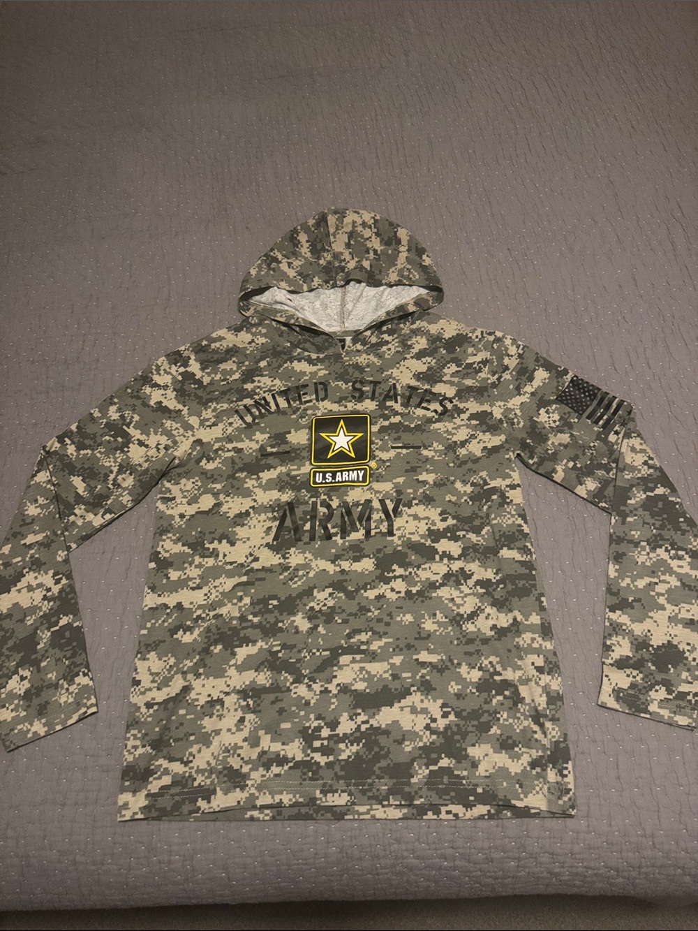 United States Army Camo Lightweight Hoodie